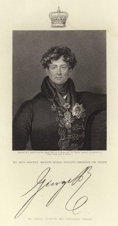 キングジョージ4世の肖像 作： トーマス・ローレンス